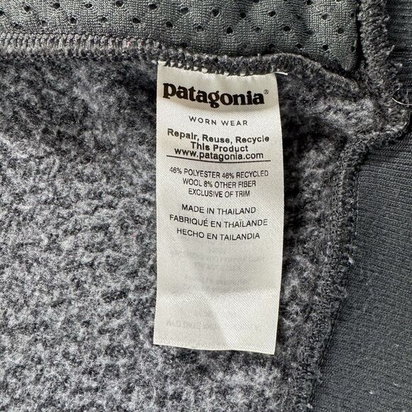 Patagonia Jacket Mens Medium Gray Woolyester Fleece Full Zip Forge Grey STY26935 - Picture 5 of 7
